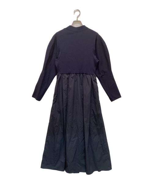ELENDEEK（エレンディーク）ELENDEEK (エレンディーク) タックボリュームワンピース ネイビー サイズ:02の古着・服飾アイテム