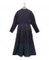 ELENDEEK（エレンディーク）の古着「タックボリュームワンピース」｜ネイビー