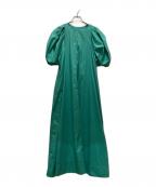 CADUNEカデュネ）の古着「袖コンシャスワンピース」｜グリーン