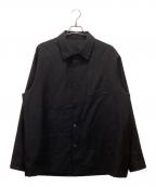 JIL SANDERジルサンダー）の古着「WOOL OVERSHIRT」｜ブラック