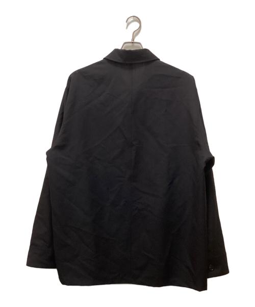 JIL SANDER（ジルサンダー）JIL SANDER (ジルサンダー) WOOL OVERSHIRT ブラック サイズ:48の古着・服飾アイテム