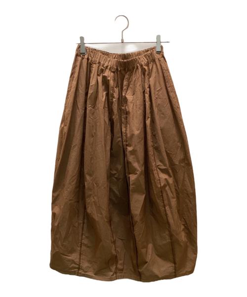 FACTORY（ファクトリー）FACTORY (ファクトリー) パイピングロングスカート ブラウン サイズ:size 2の古着・服飾アイテム