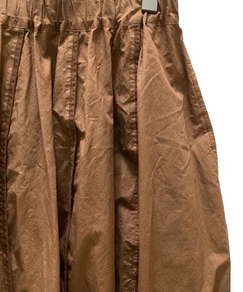 FACTORY（ファクトリー）FACTORY (ファクトリー) パイピングロングスカート ブラウン サイズ:size 2の古着・服飾アイテム