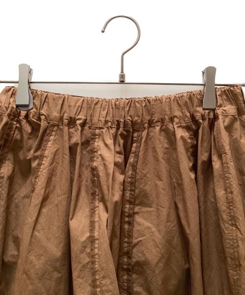 FACTORY（ファクトリー）FACTORY (ファクトリー) パイピングロングスカート ブラウン サイズ:size 2の古着・服飾アイテム