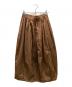 FACTORY（ファクトリー）の古着「パイピングロングスカート」｜ブラウン