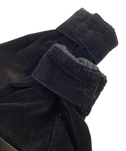 la peau de gem（ラポドゥジェム）la peau de gem (ラポドゥジェム) ジップアップベロアブルゾン ブラック サイズ:FREEの古着・服飾アイテム