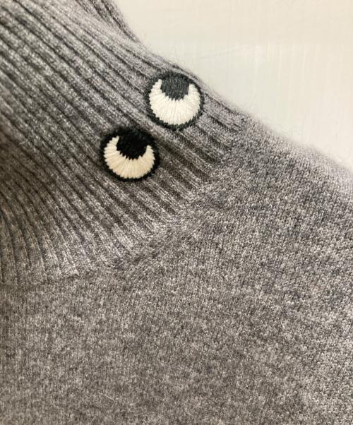 UNIQLO（ユニクロ）UNIQLO (ユニクロ) ANYA HINDMARCH (アニヤ・ハインドマーチ) コラボカシミヤハイネックセーター グレー サイズ:XLの古着・服飾アイテム