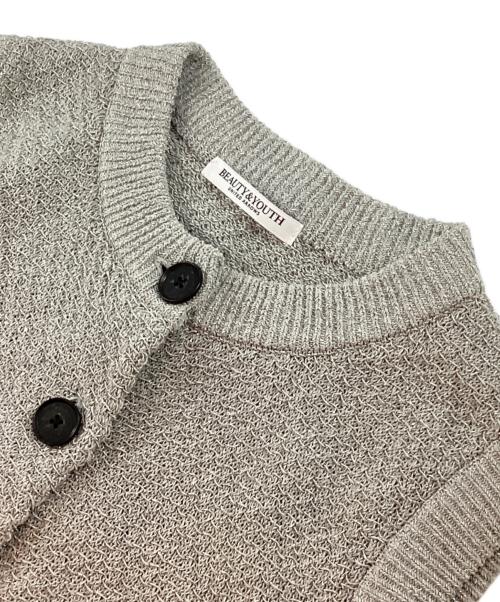 BEAUTY&YOUTH（ビューティーアンドユース）BEAUTY&YOUTH (ビューティーアンドユース) フロントボタン ラメニット ベスト グレー サイズ:FREEの古着・服飾アイテム