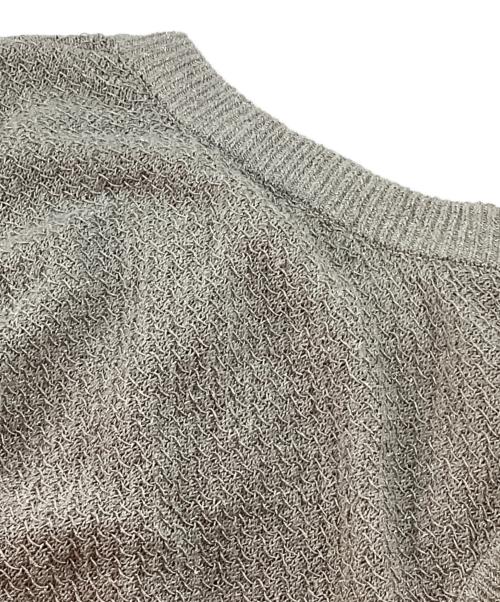 BEAUTY&YOUTH（ビューティーアンドユース）BEAUTY&YOUTH (ビューティーアンドユース) フロントボタン ラメニット ベスト グレー サイズ:FREEの古着・服飾アイテム