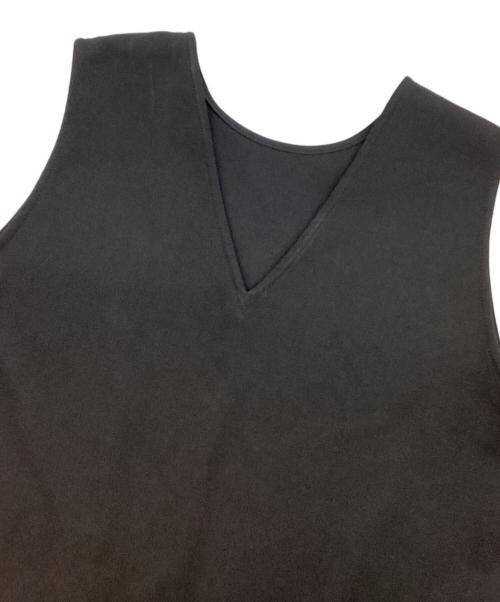 BEAUTY&YOUTH（ビューティーアンドユース）BEAUTY&YOUTH (ビューティーアンドユース) リネンライク ティアードノースリーブワンピース ブラック サイズ:FREEの古着・服飾アイテム