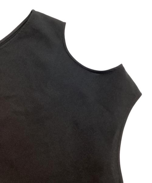 BEAUTY&YOUTH（ビューティーアンドユース）BEAUTY&YOUTH (ビューティーアンドユース) リネンライク ティアードノースリーブワンピース ブラック サイズ:FREEの古着・服飾アイテム