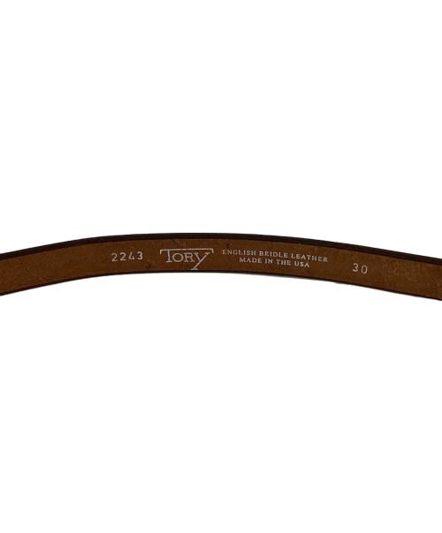 TORY LEATHER（トリーレザー）TORY LEATHER (トリーレザー) 3/4 ウエスタンナローベルト ブラウンの古着・服飾アイテム