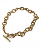 in moodインムード）の古着「oval ネックレス」｜ゴールド