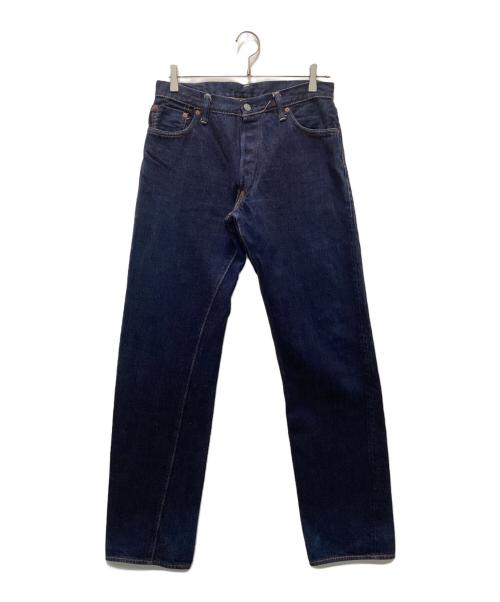 EVISU（エヴィス）EVISU (エヴィス) ブラックカモメプリント デニムパンツ ネイビー サイズ:34x36の古着・服飾アイテム