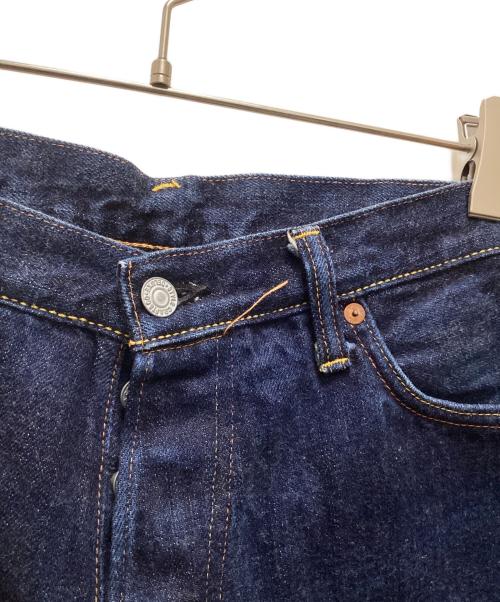 EVISU（エヴィス）EVISU (エヴィス) ブラックカモメプリント デニムパンツ ネイビー サイズ:34x36の古着・服飾アイテム