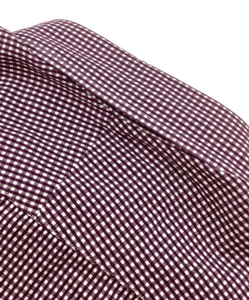 BURBERRY LONDON（バーバリーロンドン）BURBERRY LONDON (バーバリーロンドン) ノバチェック切替ボタンダウンチェックシャツ ホワイト×ブラック サイズ:Lの古着・服飾アイテム