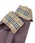 中古・古着 BURBERRY LONDON (バーバリーロンドン) ノバチェック切替ボタンダウンチェックシャツ ホワイト×ブラック サイズ:L：2500円