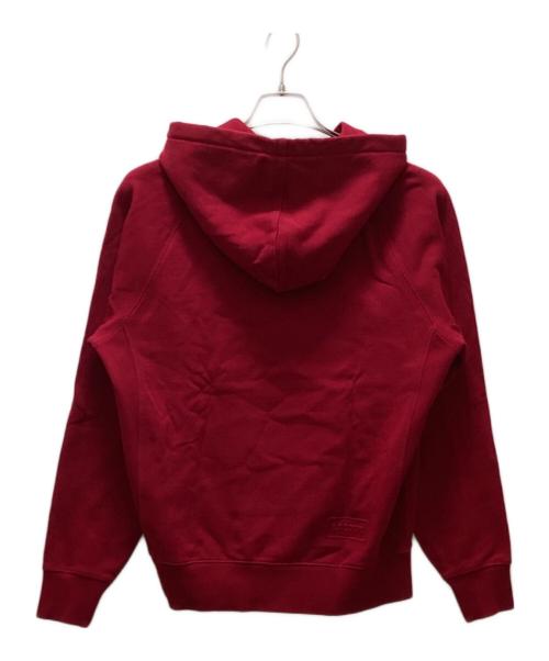 LACOSTE LIVE（ラコステライブ）LACOSTE LIVE (ラコステライブ) メタルワニロゴバッジスウェットパーカ レッド サイズ:XSの古着・服飾アイテム