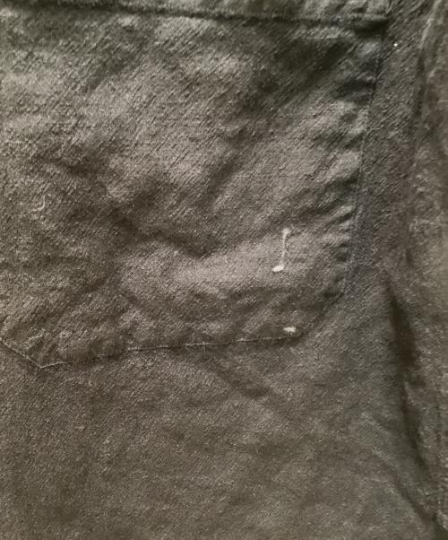 MARGARET HOWELL（マーガレットハウエル）MARGARET HOWELL (マーガレットハウエル) ドライウール リネン スタンドカラーシャツ ブラック サイズ:Mの古着・服飾アイテム