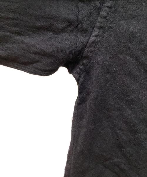 MARGARET HOWELL（マーガレットハウエル）MARGARET HOWELL (マーガレットハウエル) ドライウール リネン スタンドカラーシャツ ブラック サイズ:Mの古着・服飾アイテム