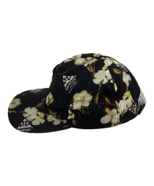 OFFWHITE（オフホワイト）OFFWHITE (オフホワイト) Floral baseball cap ブラックの古着・服飾アイテム