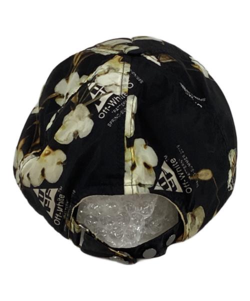 OFFWHITE（オフホワイト）OFFWHITE (オフホワイト) Floral baseball cap ブラックの古着・服飾アイテム