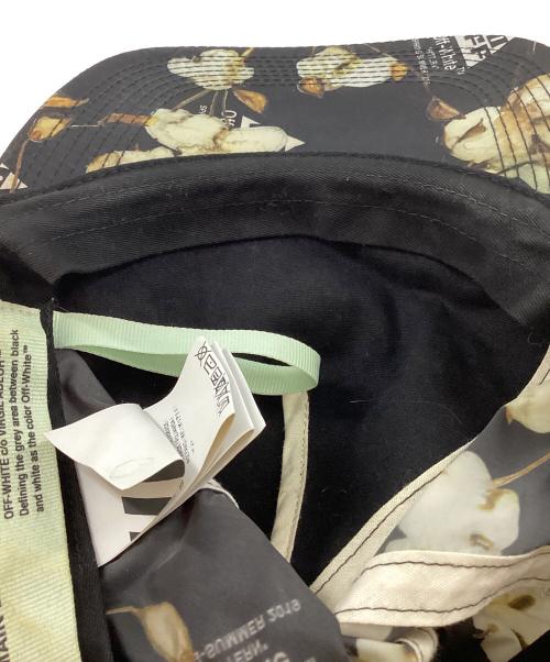 OFFWHITE（オフホワイト）OFFWHITE (オフホワイト) Floral baseball cap ブラックの古着・服飾アイテム