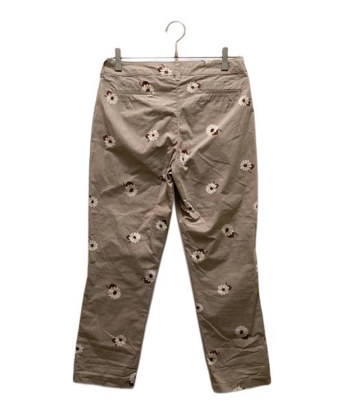 45R（フォーティファイブ・アール）45R (フォーティファイブ・アール) デイジープリントパンツ ベージュ サイズ:2の古着・服飾アイテム