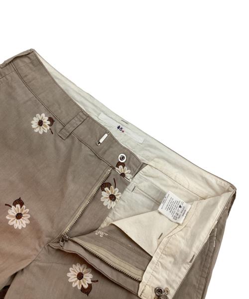 45R（フォーティファイブ・アール）45R (フォーティファイブ・アール) デイジープリントパンツ ベージュ サイズ:2の古着・服飾アイテム