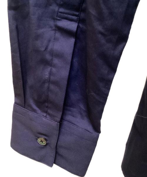 JOHN LAWRENCE SULLIVAN（ジョン ローレンス サリバン）JOHN LAWRENCE SULLIVAN (ジョン ローレンス サリバン) ブロードクロス比翼シャツ ネイビー サイズ:50の古着・服飾アイテム