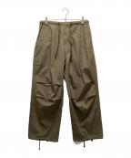 MORRIS&SONSモリスアンドサンズ）の古着「ウエスト紐パンツ」｜カーキ