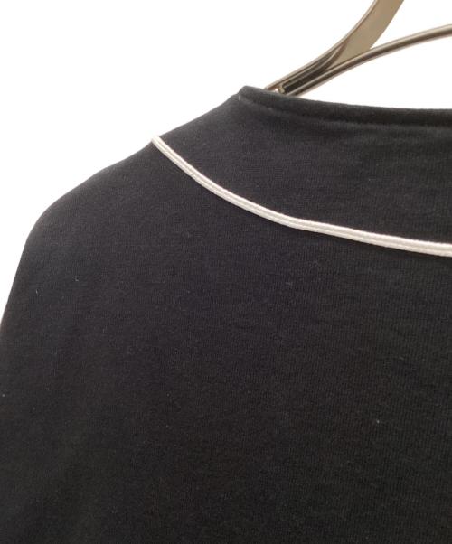 agnes b homme（アニエスベーオム）agnes b homme (アニエスベーオム) パイピングベースボールシャツ ブラック サイズ:2の古着・服飾アイテム