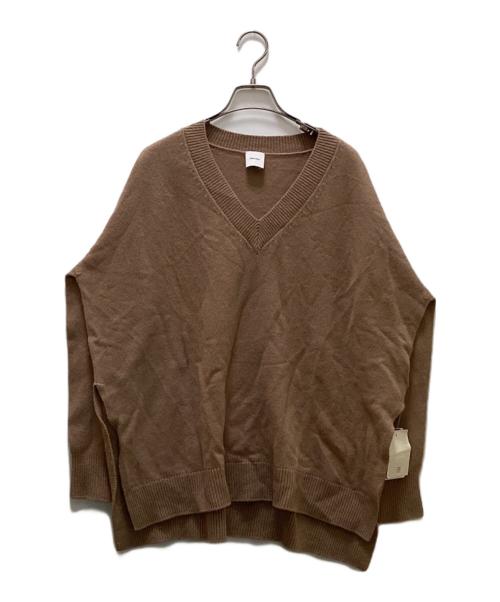 Spick and Span（スピックアンドスパン）Spick and Span (スピックアンドスパン) カシミヤ・ウール Vネックニットプルオーバー ベージュ サイズ:FREE 未使用品の古着・服飾アイテム