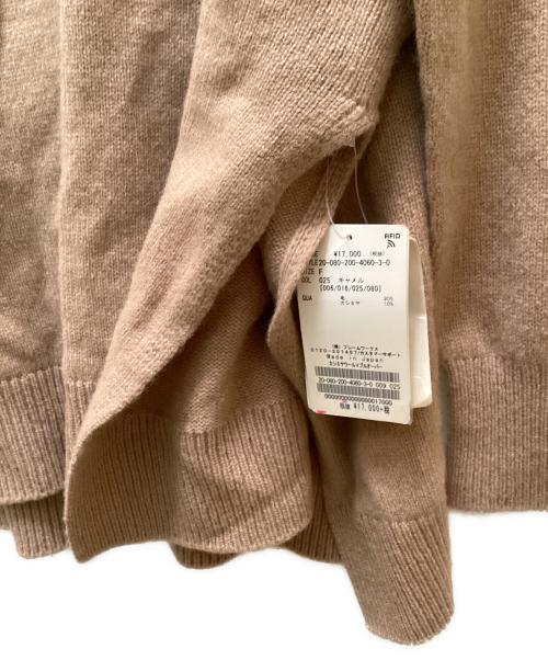 Spick and Span（スピックアンドスパン）Spick and Span (スピックアンドスパン) カシミヤ・ウール Vネックニットプルオーバー ベージュ サイズ:FREE 未使用品の古着・服飾アイテム
