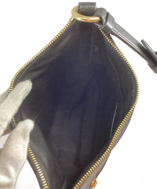 COACH（コーチ）COACH (コーチ) エリー ファイル レザーショルダーバッグ ブラックの古着・服飾アイテム