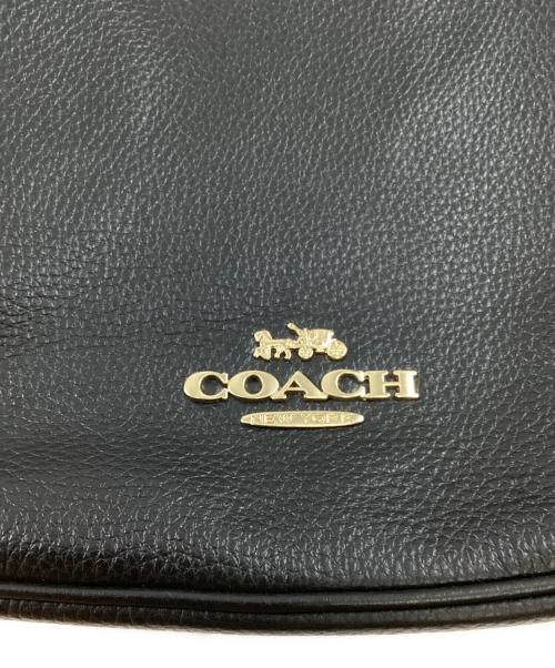 COACH（コーチ）COACH (コーチ) エリー ファイル レザーショルダーバッグ ブラックの古着・服飾アイテム