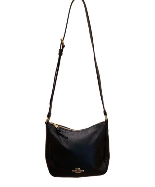 COACH（コーチ）COACH (コーチ) エリー ファイル レザーショルダーバッグ ブラックの古着・服飾アイテム