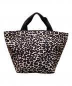 Herve Chapelierエルベシャプリエ）の古着「レオパード ナイロン舟形トートM」｜ベージュ×ブラック