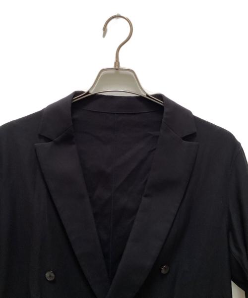 TOMORROW LAND（トゥモローランド）TOMORROW LAND (トゥモローランド) コットンナイロンジャージー ダブルブレステッド4Bジャケット ネイビー サイズ:XSの古着・服飾アイテム