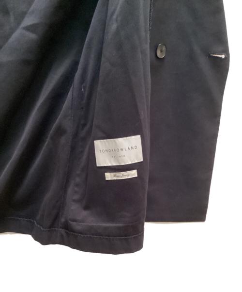 TOMORROW LAND（トゥモローランド）TOMORROW LAND (トゥモローランド) コットンナイロンジャージー ダブルブレステッド4Bジャケット ネイビー サイズ:XSの古着・服飾アイテム
