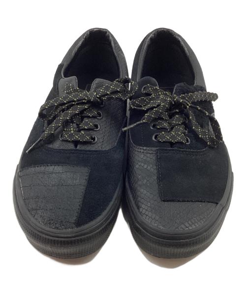 VANS（ヴァンズ）VANS (バンズ) エラ パッチワーク レザースニーカー ブラック サイズ:27.5cmの古着・服飾アイテム