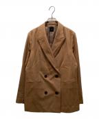Spick and Spanスピック＆スパン）の古着「ウールブレンドダブルブレストジャケット」｜ブラウン