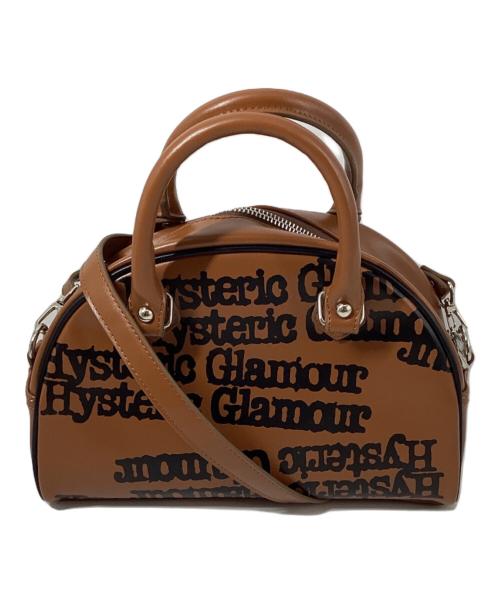 Hysteric Glamour（ヒステリックグラマー）Hysteric Glamour (ヒステリックグラマー) TYPE LOGO ミニボストンバッグ ブラウンの古着・服飾アイテム