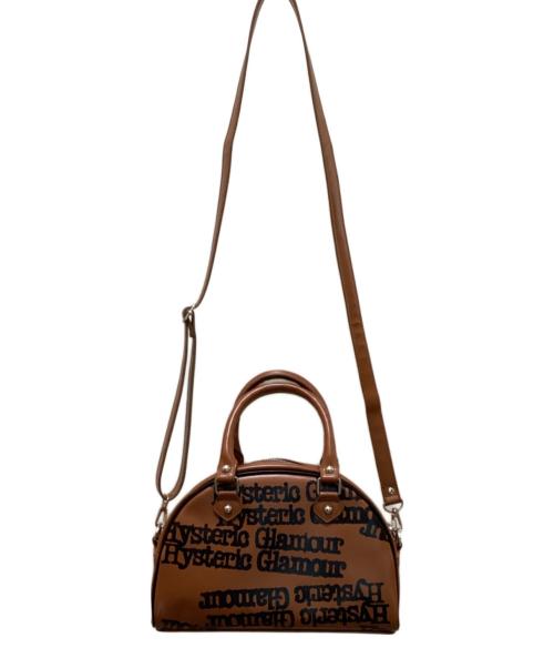 Hysteric Glamour（ヒステリックグラマー）Hysteric Glamour (ヒステリックグラマー) TYPE LOGO ミニボストンバッグ ブラウンの古着・服飾アイテム