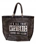 Hysteric Glamourヒステリックグラマー）の古着「HYSTERIC ADVISORY PATCH トート」｜ブラック