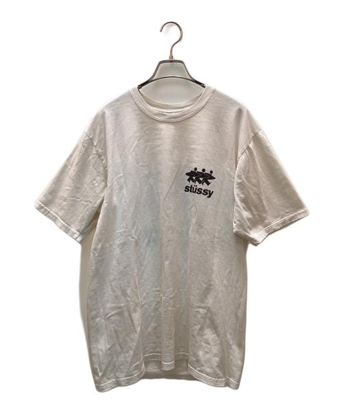 stussy（ステューシー）stussy (ステューシー) SURFWALK TEE ホワイト サイズ:Mの古着・服飾アイテム
