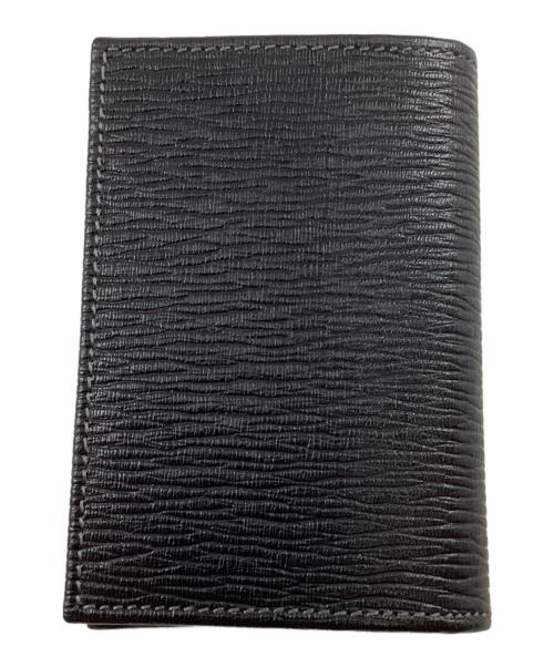 Salvatore Ferragamo（サルヴァトーレ フェラガモ）Salvatore Ferragamo (サルヴァトーレ フェラガモ) レザーカードケース ブラックの古着・服飾アイテム