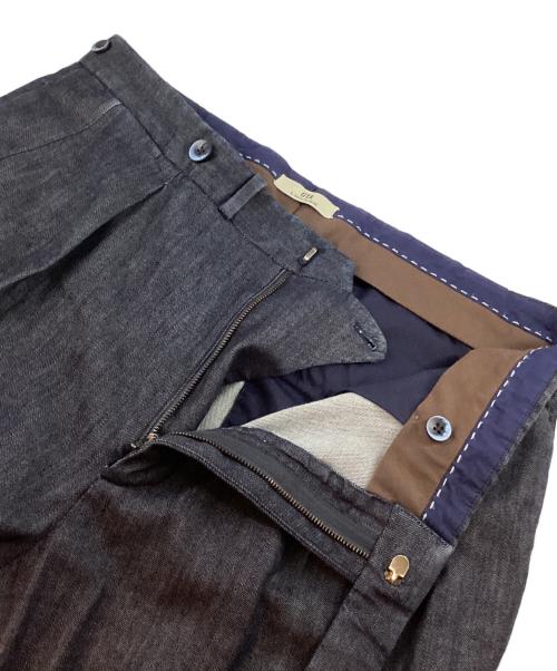 G.T.A（ジーティーアー）G.T.A (ジーティーアー) SERGIO シャンブレータックスラックス インディゴ サイズ:48の古着・服飾アイテム