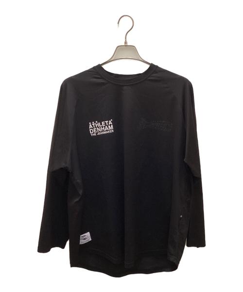 Denham（デンハム）Denham (デンハム) ATHLETA (アスレタ) コラボステルスロングスリーブティー ブラック サイズ:LARGEの古着・服飾アイテム