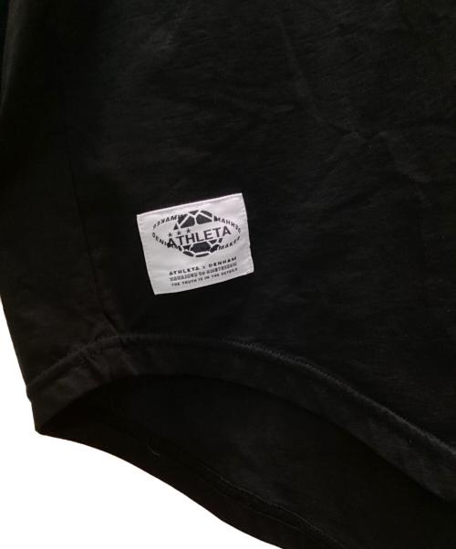 Denham（デンハム）Denham (デンハム) ATHLETA (アスレタ) コラボステルスロングスリーブティー ブラック サイズ:LARGEの古着・服飾アイテム